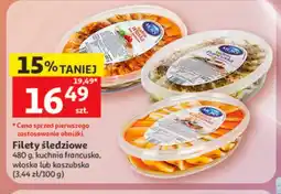 Auchan Filety śledziowe kuchnia francuska MORS oferta