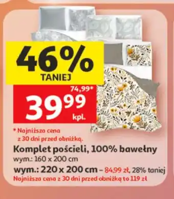 Komplet pościeli 100% bawełny wym. 160x200cm