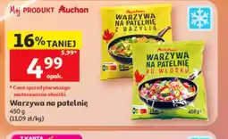Auchan Warzywa na patelnię z bazylią Auchan oferta