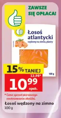 Auchan Łosoś wędzony na zimno oferta