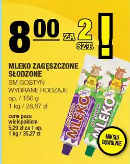 EuroSPAR Sm Gostyń Mleko zagęszczone słodzone oferta