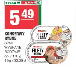 EuroSPAR Spar Konserwy rybne filety z makreli oferta