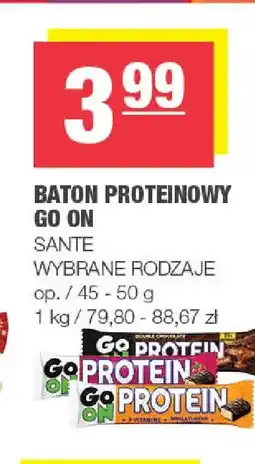 EuroSPAR Sante Baton proteinowy Go On oferta