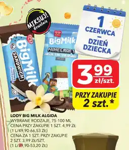 Top Market Algida Big Milk Lody oferta