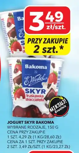 Top Market Bakoma & E. Wedel Jogurt Skyr oferta
