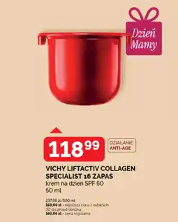 Ziko Dermo VICHY LIFTACTIV COLLAGEN SPECIALIST 16 ZAPAS krem na dzień SPF 50 oferta