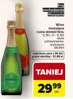 Carrefour Wino musujące CAVA MONISTROL oferta