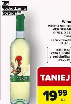 Carrefour Wino VINHO VERDE VERDEGAR oferta