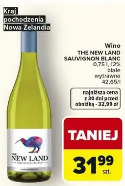 Carrefour Wino THE NEW LAND SAUVIGNON BLANC oferta