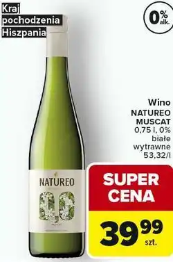 Carrefour Wino NATUREO MUSCAT oferta