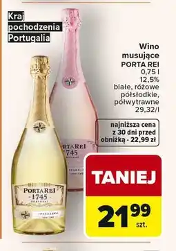Carrefour Wino musujące PORTA REI oferta