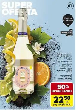 Carrefour Wino musujące MIONETTO 0,75 l, 0%, białe oferta