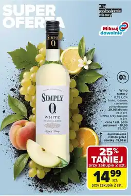 Carrefour Wino SIMPLY oferta