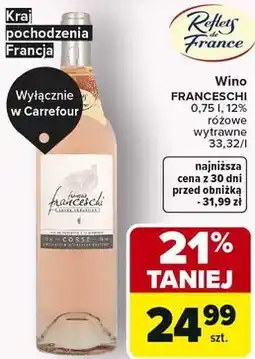 Carrefour Wino FRANCESCHI oferta