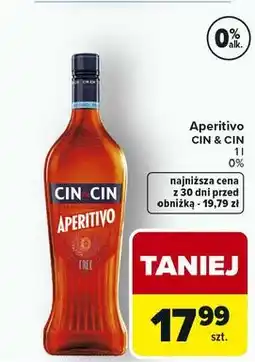 Carrefour Aperitivo CIN & CIN 1 l, 0% oferta