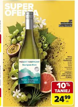Carrefour Wino MOUNT HARMONY SAUVIGNON BLANC oferta