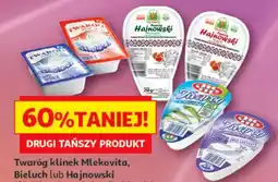 Auchan Twaróg klinek Mlekovita, Bieluch lub Hajnowski 230-250 g, różne rodzaje, miksuj dowolnie oferta