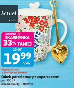 Auchan Kubek porcelanowy z zaparzaczem poj oferta