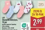 ALDI L&D Skarpetki dziecięce, 10 par oferta