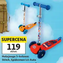 Auchan Hulajnoga 3-kołowa: Stitch, Spiderman lub Auta oferta