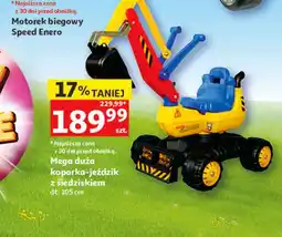 Auchan Mega duża koparka-jeździk z siedziskiem oferta