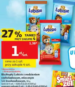 Auchan Biszkopty Lubisie z nadzieniem oferta