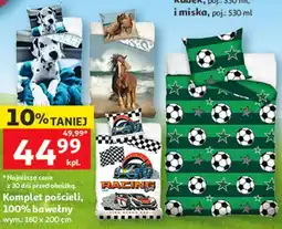Auchan Komplet pościeli, 100% bawełny wym.: 160 x 200 cm oferta