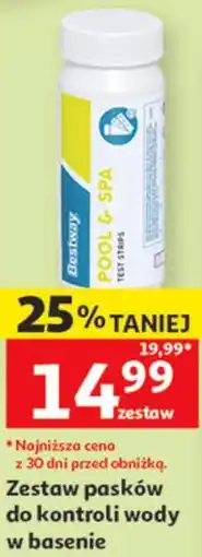 Auchan Zestaw pasków do kontroli wody w basenie oferta