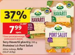 Auchan Sery Havartii plastry, 150 g, Proteina lub Port Salut, różne rodzaje, Arla oferta