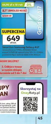 Auchan Smartfon Samsung Galaxy A17 oferta