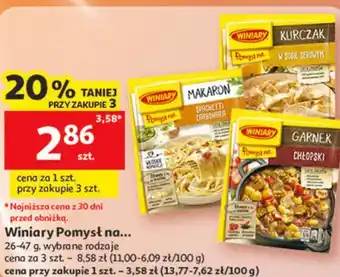 Auchan Winiary Pomysł na oferta