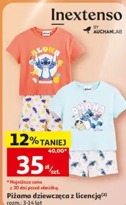 Auchan Piżama dziewczęca z licencją oferta