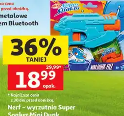 Auchan Nerf wyrzutnia Super Soaker Mini Dunk oferta