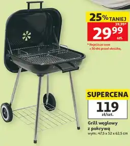Auchan Grill węglowy z pokrywą oferta