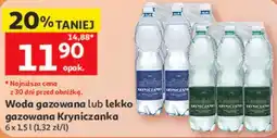Auchan Woda gazowana lub lekko gazowana Kryniczanka oferta
