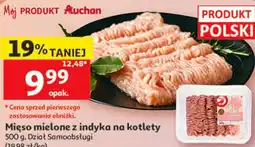 Auchan Mięso mielone z indyka na kotlety oferta