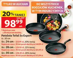 Auchan Patelnia Tefal So Expert śr. 20 cm oferta
