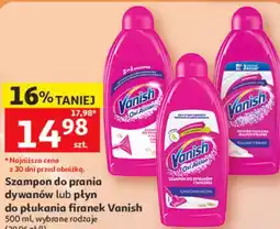 Auchan Szampon do prania dywanów lub płyn do płukania firanek Vanish oferta