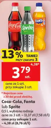 Auchan Coca-Cola, Fanta lub Sprite oferta