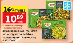 Auchan Zupa szparagowa, makaron lub warzywa na patelnię ze szparagami, Hortex oferta
