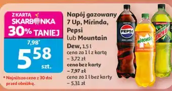Auchan Napój gazowany 7 Up, Mirinda, Pepsi lub Mountain Dew oferta