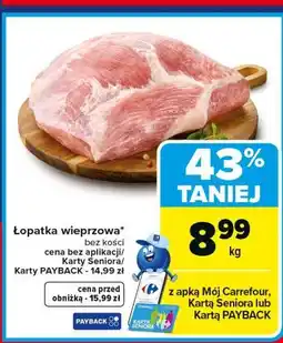 Carrefour Market Łopatka wieprzowa oferta