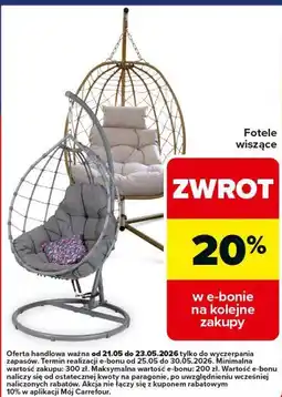 Carrefour Market Fotele wiszące oferta