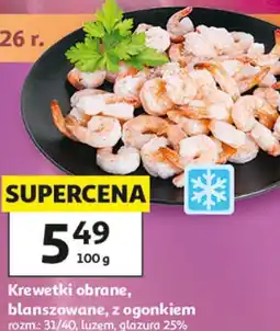 Auchan Krewetki obrane, blanszowane oferta