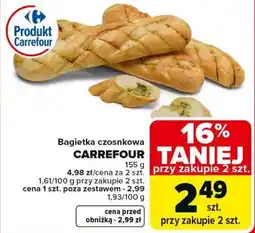 Carrefour Bagietka czosnkowa CARREFOUR oferta