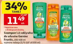 Auchan Szampon lub odżywka do włosów Garnier Fructis oferta