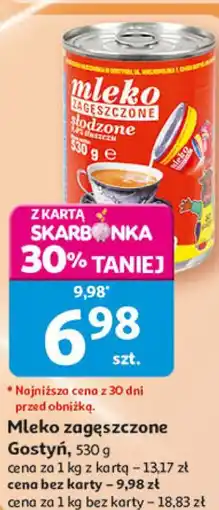 Auchan Mleko zagęszczone oferta