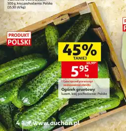 Auchan Ogórek gruntowy luzem oferta
