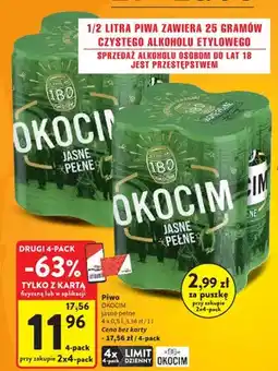 Intermarche Piwo Okocim Jasne Pełne 4-pak oferta