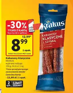 Intermarche Kabanosy klasyczne Krakus oferta